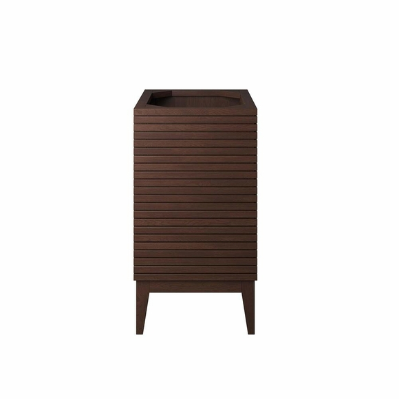 Ledger 24" Wood Bathroom Vanity Cabinet In Walnut - Modern In Designs within Ledger 24" Bathroom Vanity Walnut White