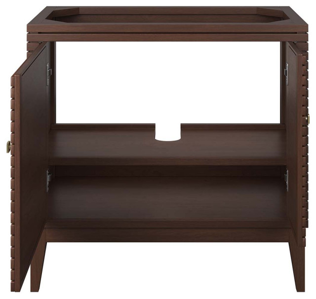 Ledger 36" Wood Bathroom Vanity Cabinet (Sink Basin Not Included ... for Steamforge 36" Bathroom Vanity Cabinet (Sink Basin Not Included) - Black Walnut