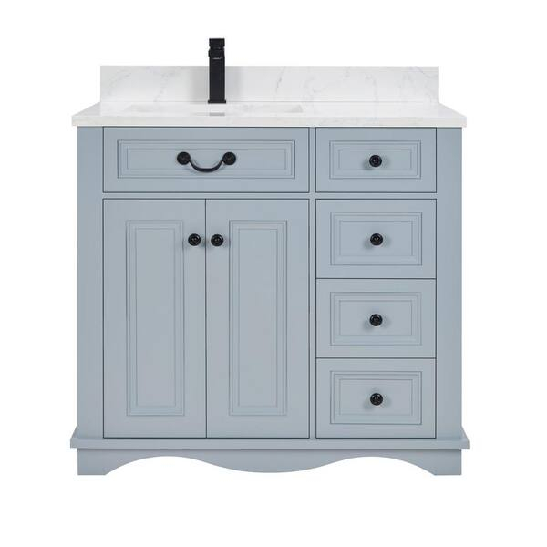 Legion Furniture French Contemporary Series 36 In. 1 Freestanding Cadet ... within Maximizing Small Bathrooms with the 36 Inch White Vanity Solution