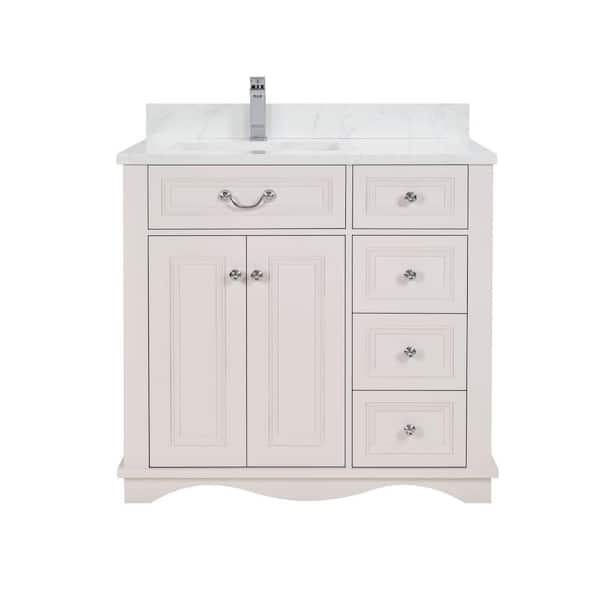 Legion Furniture French Contemporary Series 36 In. 1 Freestanding Cream ... pertaining to Legion Furniture Ws2515 Series Bathroom Sink Vanity, White, 36"