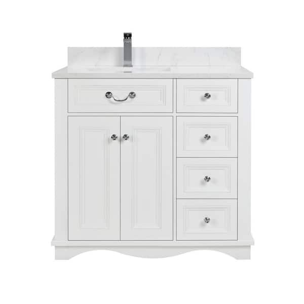 Legion Furniture French Contemporary Series 36 In. 1 Freestanding White ... for Maximizing Small Bathrooms with the 36 Inch White Vanity Solution
