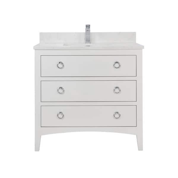 Legion Furniture French Contemporary Series 36In. 1 Freestanding White ... inside Maximizing Small Bathrooms with the 36 Inch White Vanity Solution
