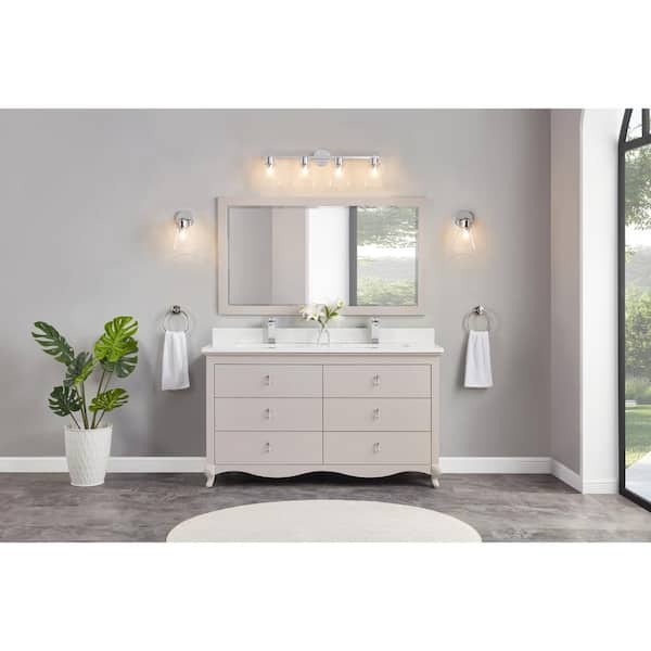 Legion Furniture Ws2512-60-Dw 60 In. Double Sink Sink Vanity Dreamy ... within How the Dreamy White Finish Enhances Modern Bathroom Aesthetics with the WS2512 Series