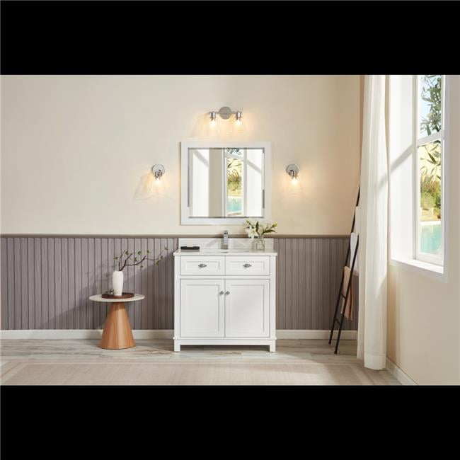 Legion Furniture Ws2515-36-W 36 In. White Finish Solid Wood Sink Vanity ... in Maximizing Small Bathrooms with the 36 Inch White Vanity Solution