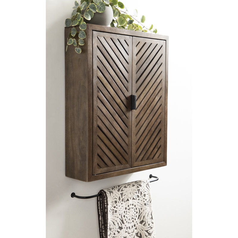 Loon Peak® Wildon Home® Domitilla Tall 2-Door Bath Cabinet 22X28 ... in How to Choose the Right 32 Tall Wood 2 Door Bath Cabinet for Your Space