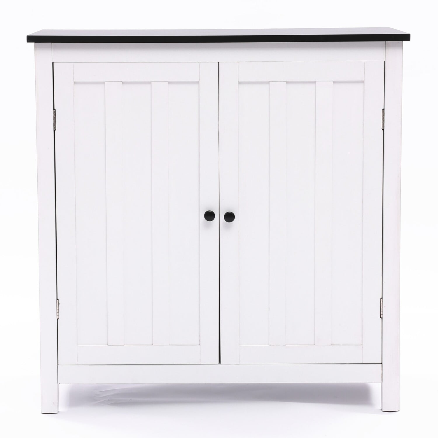 Luxenhome White Manufactured Wood 2-Door Bathroom Linen Cabinet ... throughout How to Choose the Right 32 Tall Wood 2 Door Bath Cabinet for Your Space
