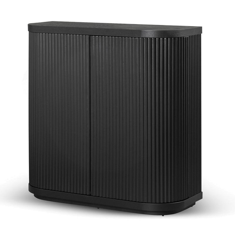 Manna 2 Door Side Cabinet, Black throughout Oates 9" Side Cabinet, Black