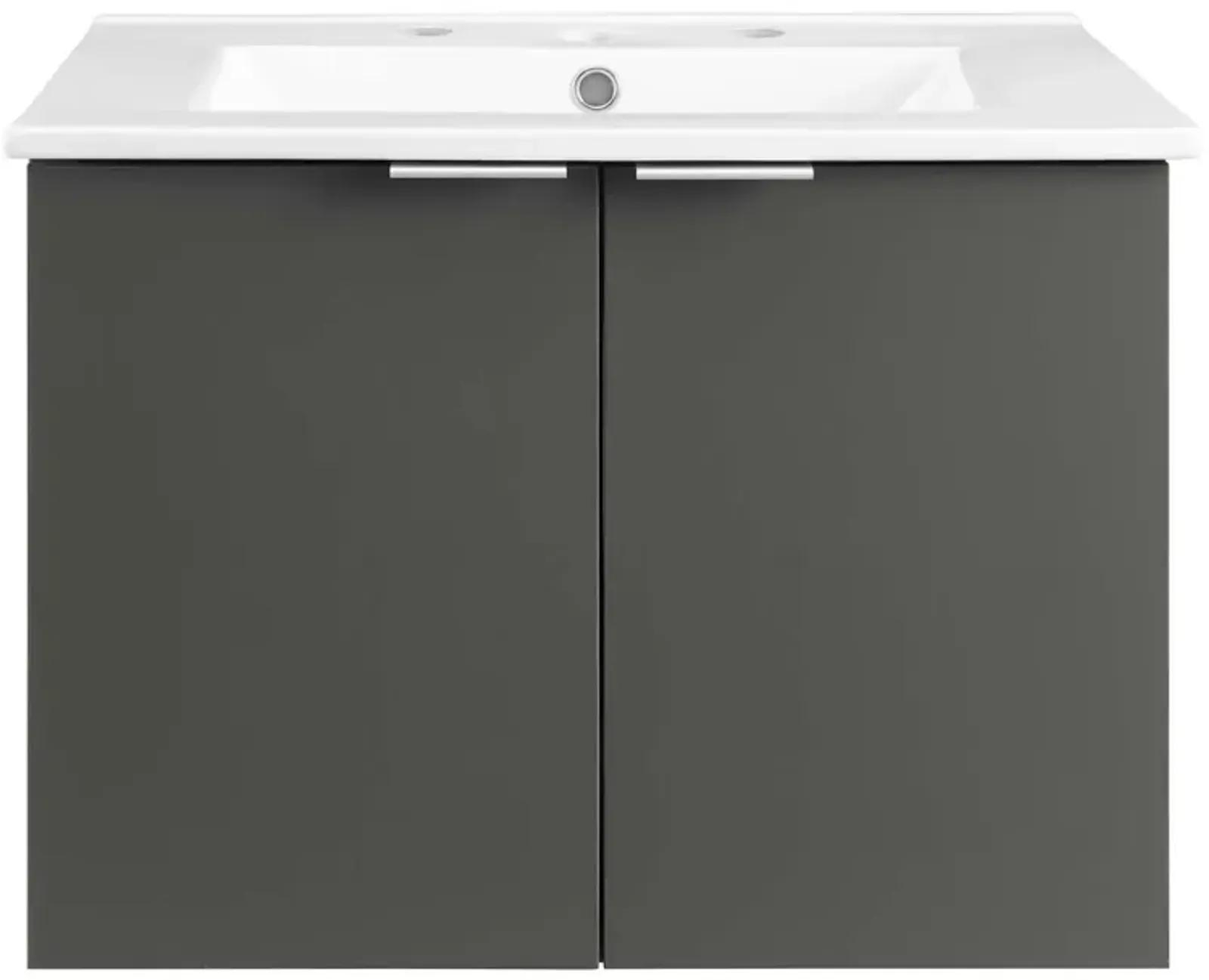 Maybelle 24” Wall-Mount Bathroom Vanity By Mathis Home | Furniture.com regarding Design Tips for Small Spaces with Wall-Mount Vanities