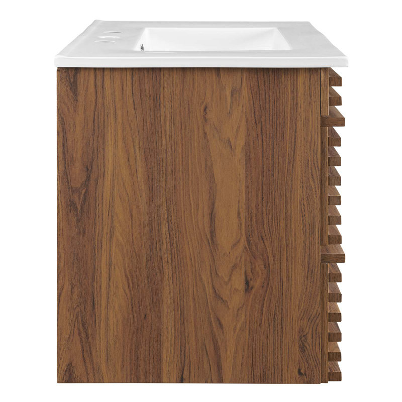 Modway Render 30" Wall-Mount Bathroom Vanity By Modway & Reviews | Wayfair in Render 30 Wall-Mount Bathroom Vanity