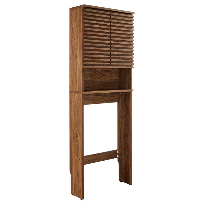 Modway Render Over The Toilet Bathroom Storage Cabinet & Reviews | Wayfair with regard to Render Tall Bathroom Storage Cabinet, Walnut