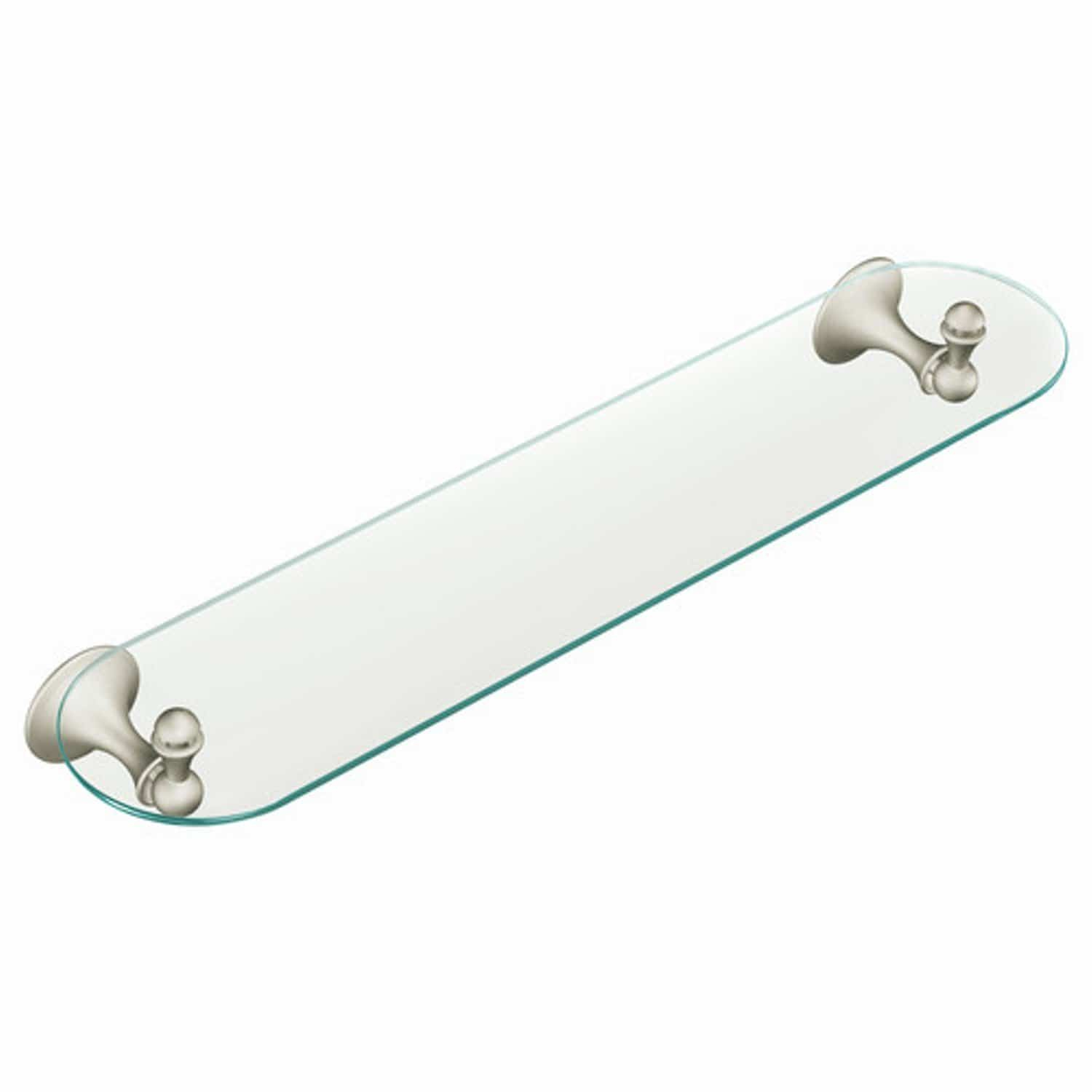 Designing with elegance: exploring the Moen Lounge 24 inch glass vanity shelf
