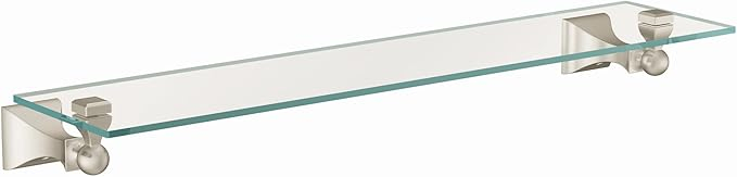 Moen Dn8390Bn Retreat 22-Inch Wide X 5-Inch Deep Decorative Glass ... regarding Designing with elegance: exploring the Moen Lounge 24 inch glass vanity shelf