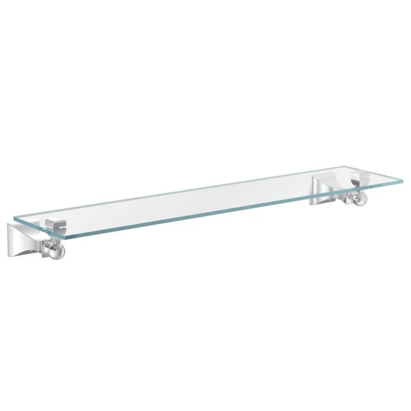 Moen Retreat Brushed Nickel Vanity Shelf | Hd Supply for Designing with elegance: exploring the Moen Lounge 24 inch glass vanity shelf