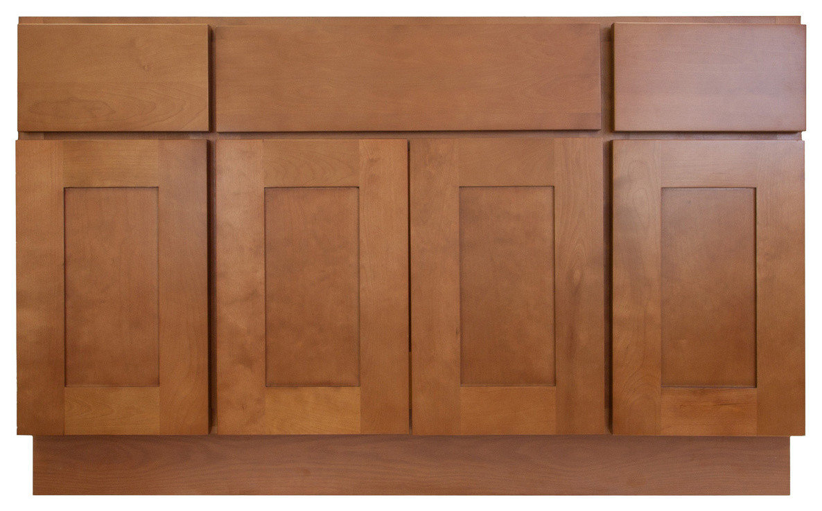 Newport 48" Bathroom Maple Vanity Sink Base Cabinets, 48"W X 34.5"H X ... intended for How to choose the right Newport 48 inch maple vanity cabinet for your bathroom renovation