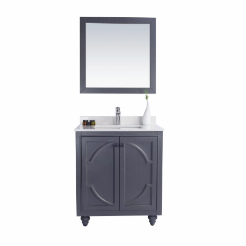 Odyssey - 30 - Maple Grey Cabinet + White Quartz Countertop, 1 - Kroger with regard to Odyssey, 30" Maple Gray Cabinet