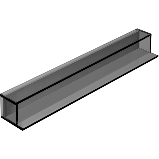 Origins Living Pier 50 Black Smoked Glass Box Shelf within How Black Smoke Glass Floating Shelves Transform Modern Interior Design