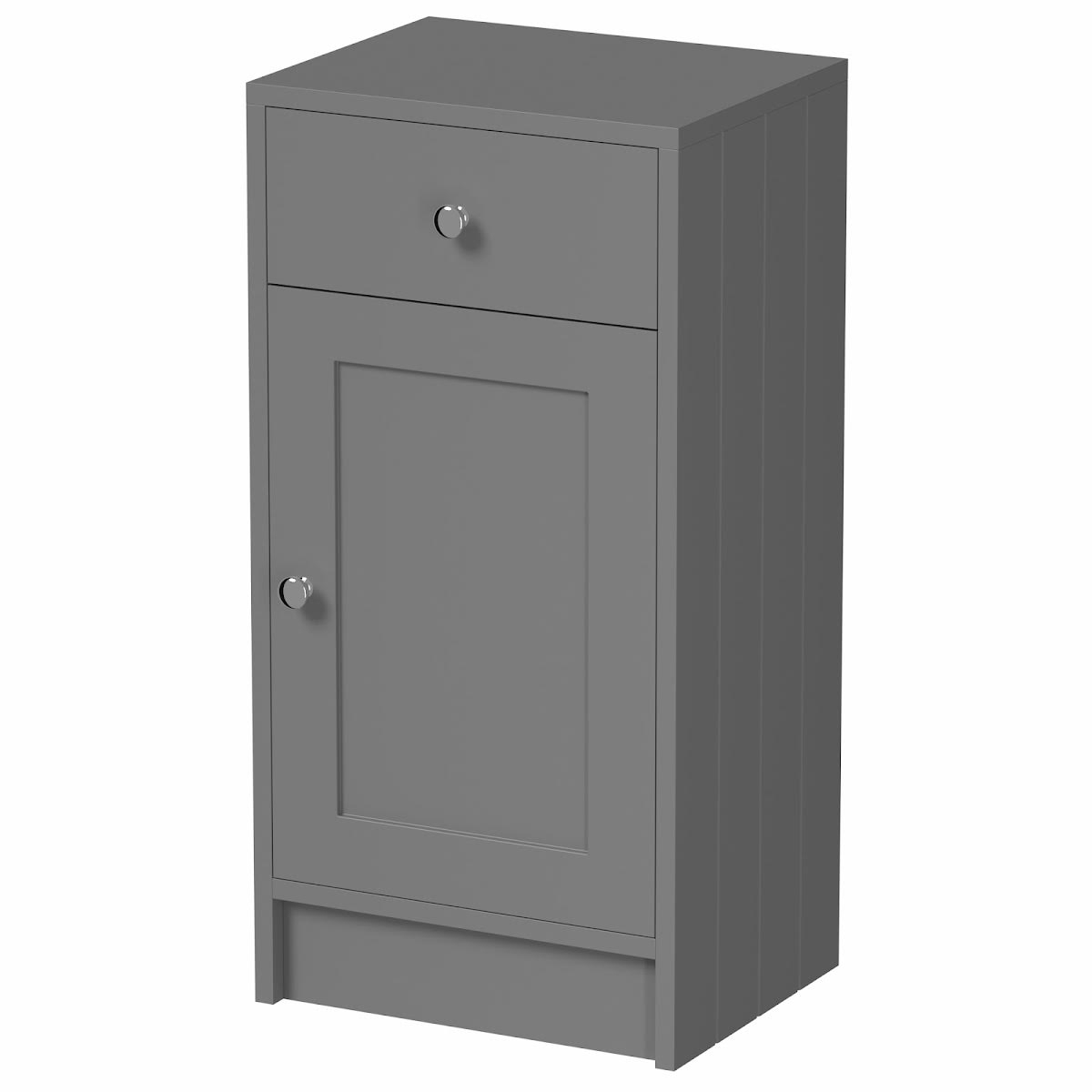 Park Lane Winchester Grey Cloakroom Storage Unit 400Mm with Aeri Gray Freestanding Storage Unit