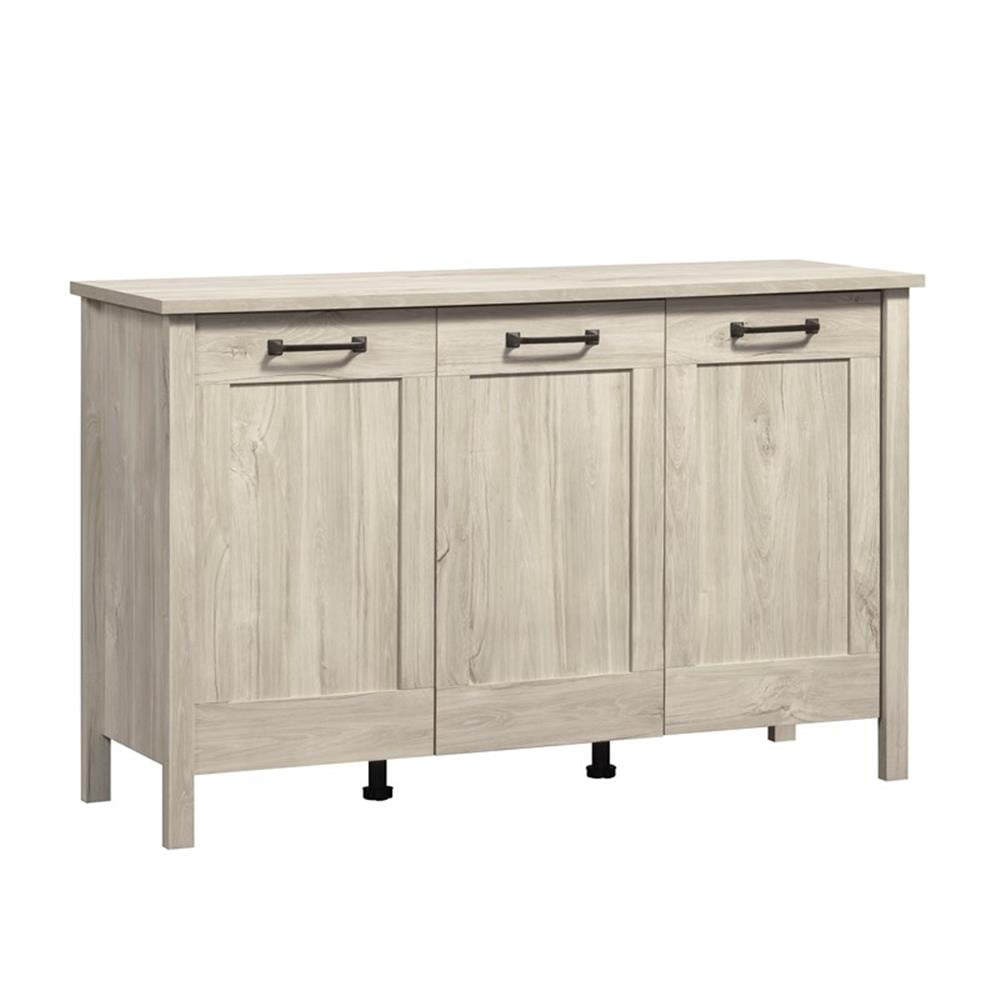 Pemberly Row Engineered Wood Storage Cabinet In Chalk Oak Finish ... with Pemberly Row Mdf Wood And Birch Veneer Storage Cabinet In White