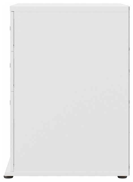 Pemberly Row Laundry Room Cabinet With Drawers In White - Engineered ... within Material selection guide for choosing the right storage cabinet finish