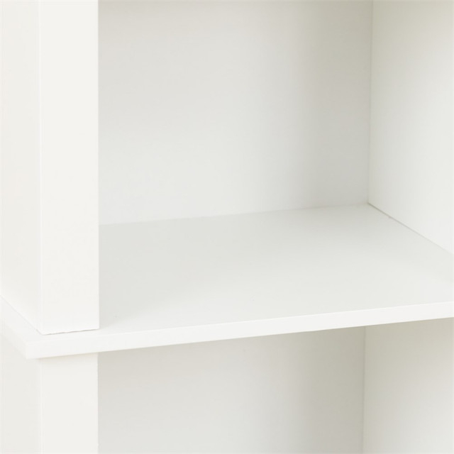 Pemberly Row Mdf Wood 67" Tall Tower Bathroom Linen Cabinet In White ... inside Pemberly Row Mdf Wood And Birch Veneer Storage Cabinet In White