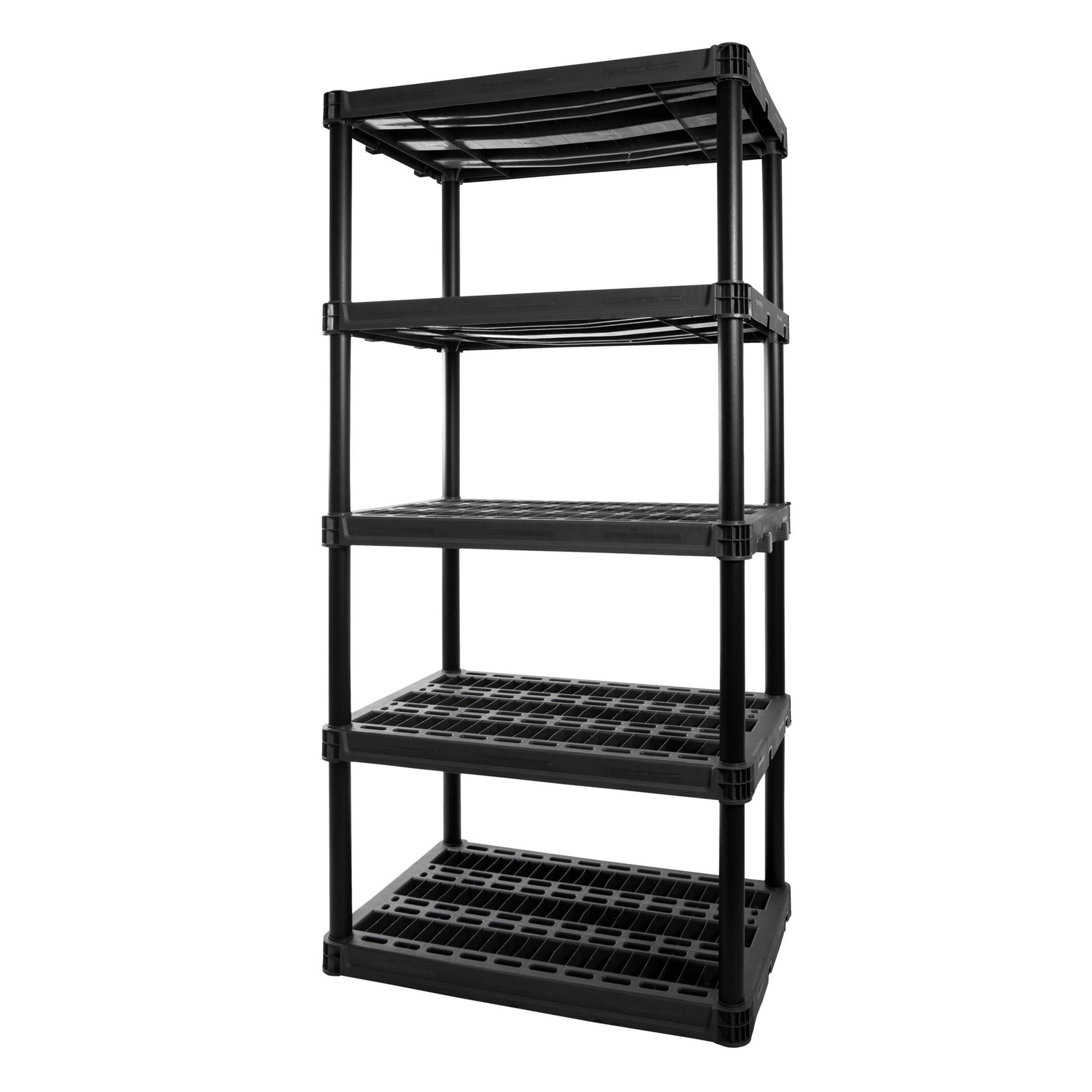 Plano 5-Shelf Extra Heavy Duty Plastic Storage Shelf Unit, 72.5” X 36 ... regarding Understanding the Lomax 5 Tier Storage Shelf Unit Black for Optimal Organization