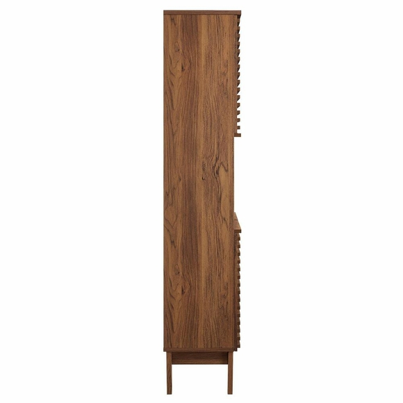Render Tall Bathroom Storage Cabinet - Modern In Designs pertaining to Render Tall Bathroom Storage Cabinet, Walnut