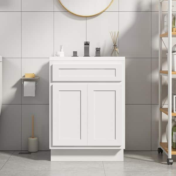 Reviews For Vanity Art 24 In. W X 21 In. D X 32.5 In. H 2-Doors Bath ... within The Evolution of Vanity Cabinet Design Through the Ages