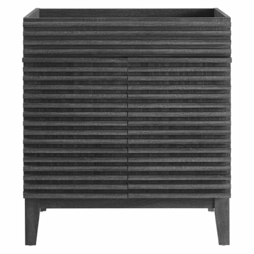Saltaro Sherpi Render 30 Bathroom Vanity Cabinet, Charcoal, 29X18X32.5 ... pertaining to Render 30" Bathroom Vanity Cabinet, Charcoal