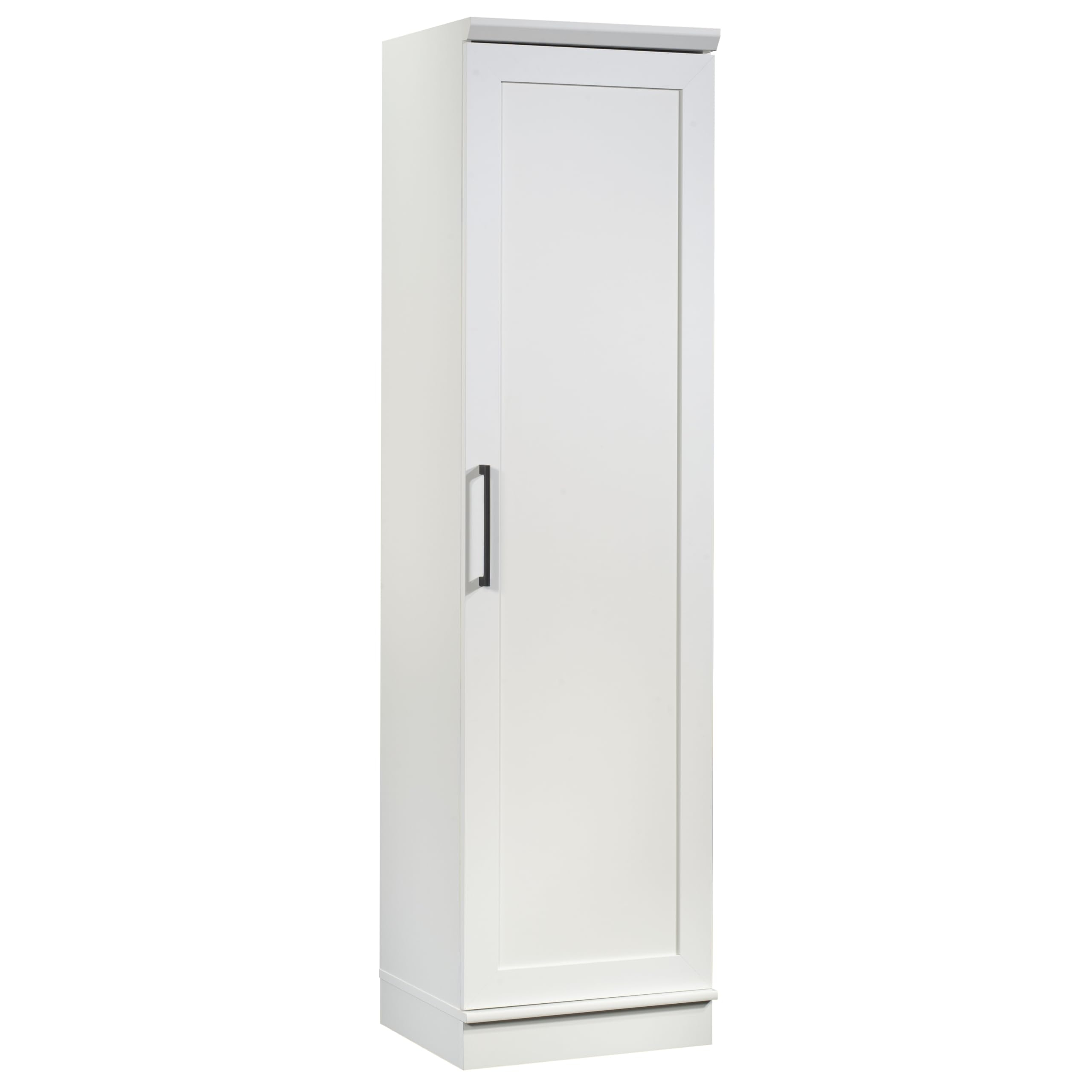 Sauder Homeplus Narrow Pantry Storage Cabinet Slim Single Door With ... for Vega Bathroom Storage Cabinet Organizer, White