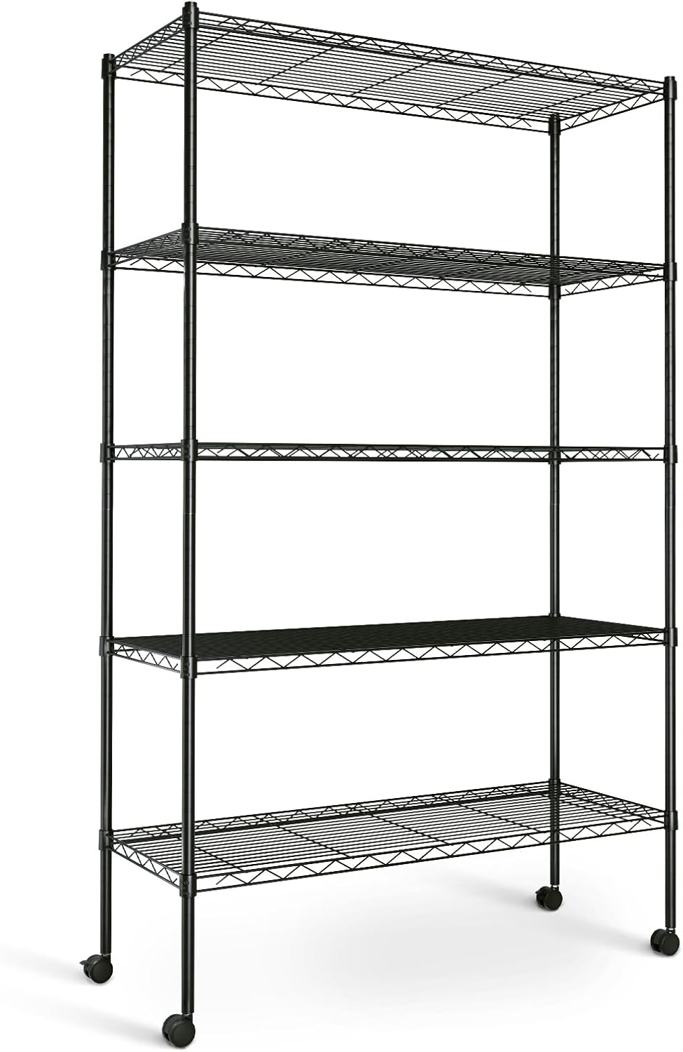 Simple Deluxe 5-Tier Heavy Duty Storage Shelving Unit,Black,36Lx14Wx60H ... with Understanding the Lomax 5 Tier Storage Shelf Unit Black for Optimal Organization