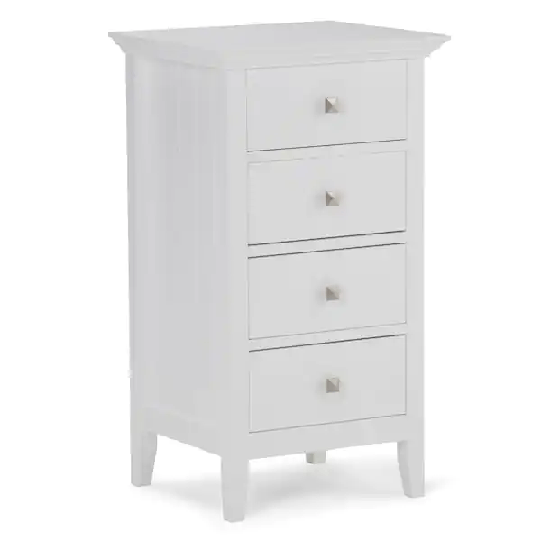 Simpli Home Axcbsaca02-Wh Acadian 32.1 In. H X 18.1 In. W 4-Drawer ... with How four drawer floor cabinets can transform small bathroom spaces