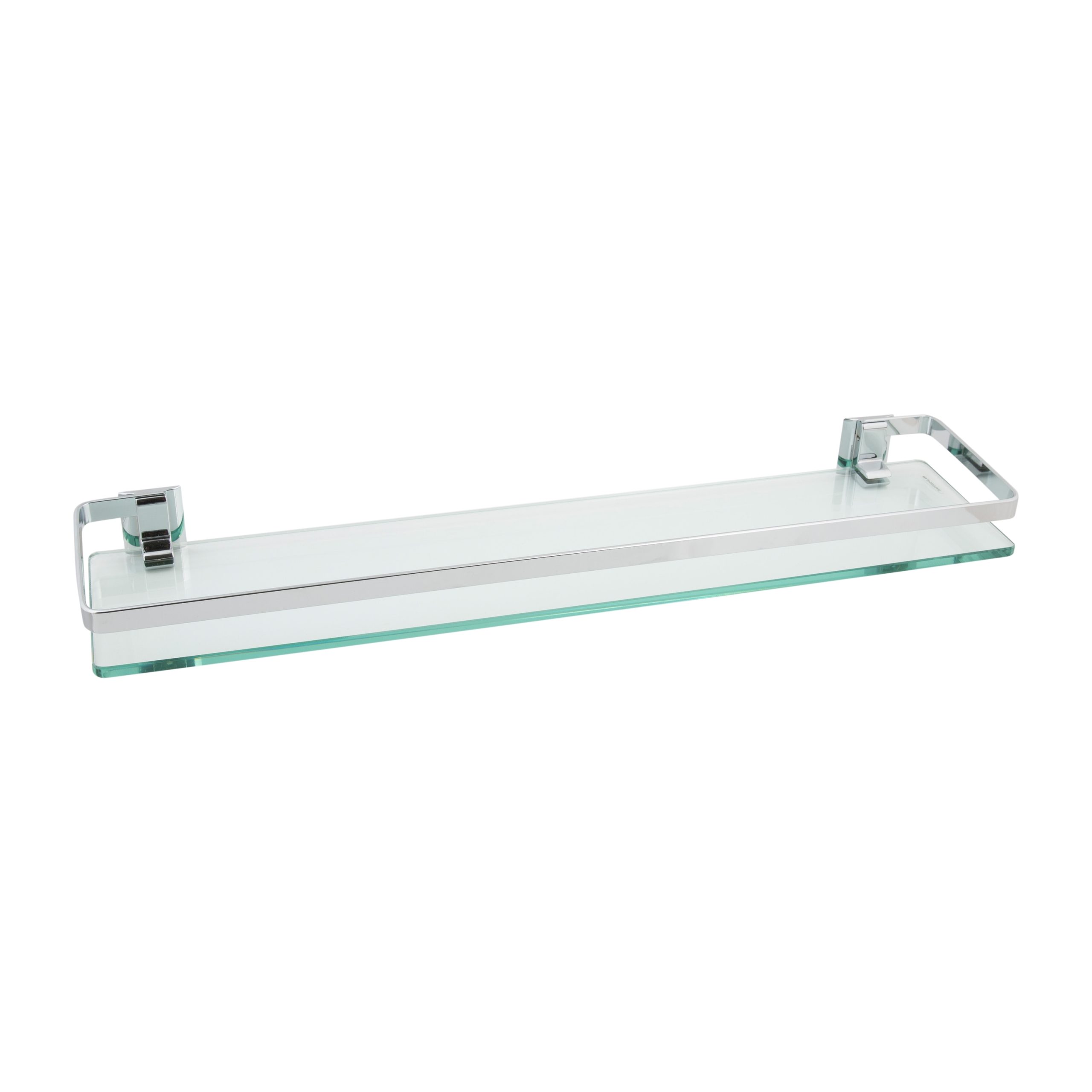Small Chrome Shelf For Bathroom – Semis Online in Secret Bath, 24" Polished Chrome And Glass Bathroom Shelf