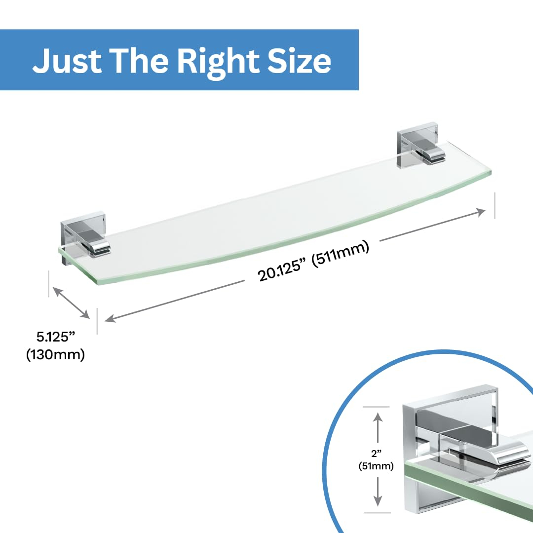 Snapklik.com : Gatco 5616 Mode Glass Shelf throughout Gatco Glass Shelf