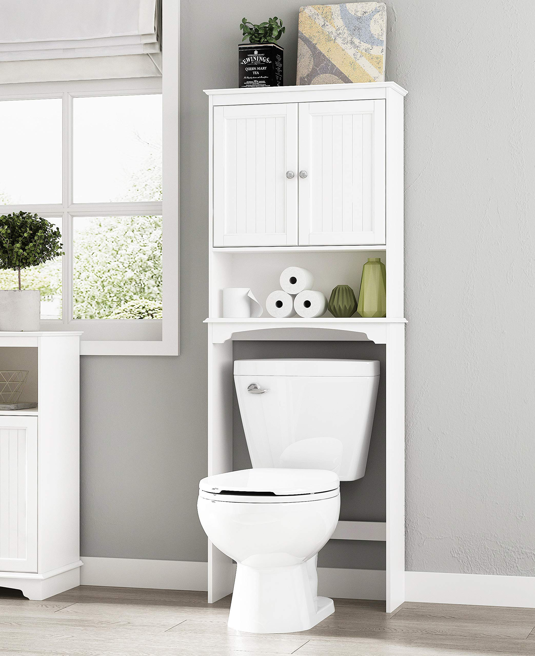 Spirich Over The Toilet Storage Cabinet, Bathroom Shelf Over Toilet ... for Transforming cramped bathroom spaces with smart storage solutions