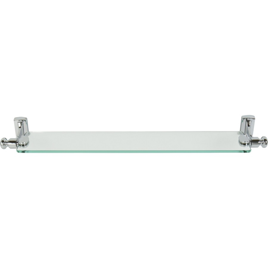 Top Knobs Usa, Inc Legacy Bath Glass Shelf 24" Polished Chrome Atlas ... intended for Designing with elegance how polished chrome glass shelves transform villa bathrooms