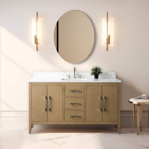 Vanity Art - Bathroom Vanities - The Home Depot for Vanity Art Vanity Cabinet, 12", Brown