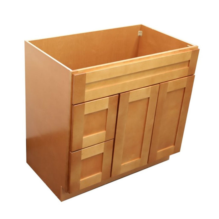 Vanity Atelier 36'' Bathroom Vanity Sink Base With Drawers Cabinet In ... within Newport 48" Bathroom Maple Vanity Sink Base Cabinets