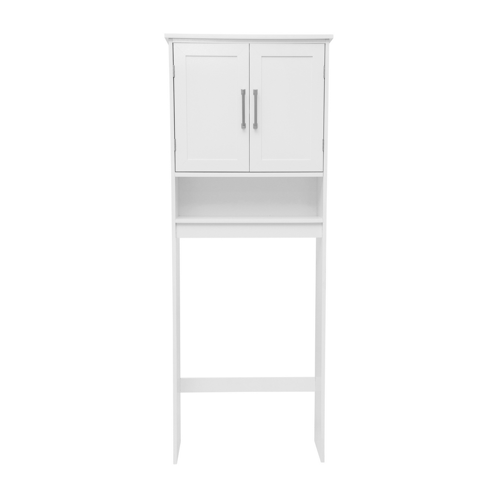 Vega Over The Toilet Bathroom Storage Cabinet Organizer With 2 Magnetic ... with Vega Over The Toilet Bathroom Storage Cabinet, White