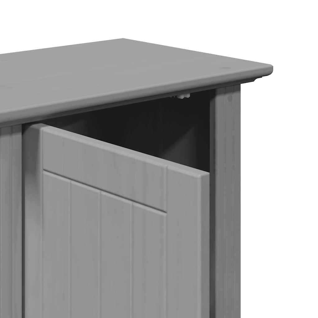 Vidaxl 4 Piece Bathroom Furniture Set Bodo Grey Solid Wood Pine ... for Exploring the Natural Beauty of Water Hyacinth in Bathroom Accessories