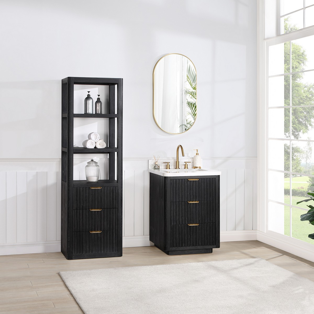 Vinnova 704122-Sca-Fb Cadiz 21 3/4 Inch Bathroom And Living Room Wood ... with regard to Cadiz Storage Cabinet For Bathroom, Kitchen And Living Room, Fir Wood Black, 22In