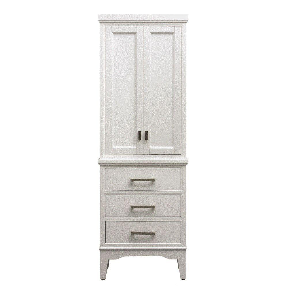 White Linen Cabinet for Depot E-Shop New Haven Linen Cabinet