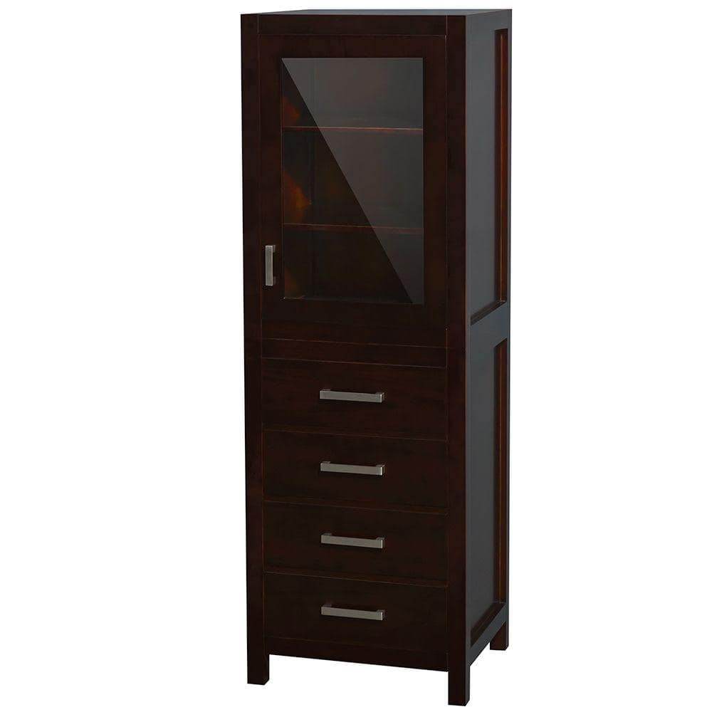 Wyndham Collection Sheffield 24 In. W X 71-1/4 In. H X 20 In. D ... pertaining to Crafting Quality with Sheffield's 24" Linen Tower in Dark Gray