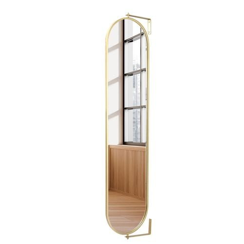Yezi Wall Mirror 360° Swivel Full Length Makeup Mirrors Oval Frame Home ... inside How Contemporary Home Furnishings Balance Functionality and Aesthetics