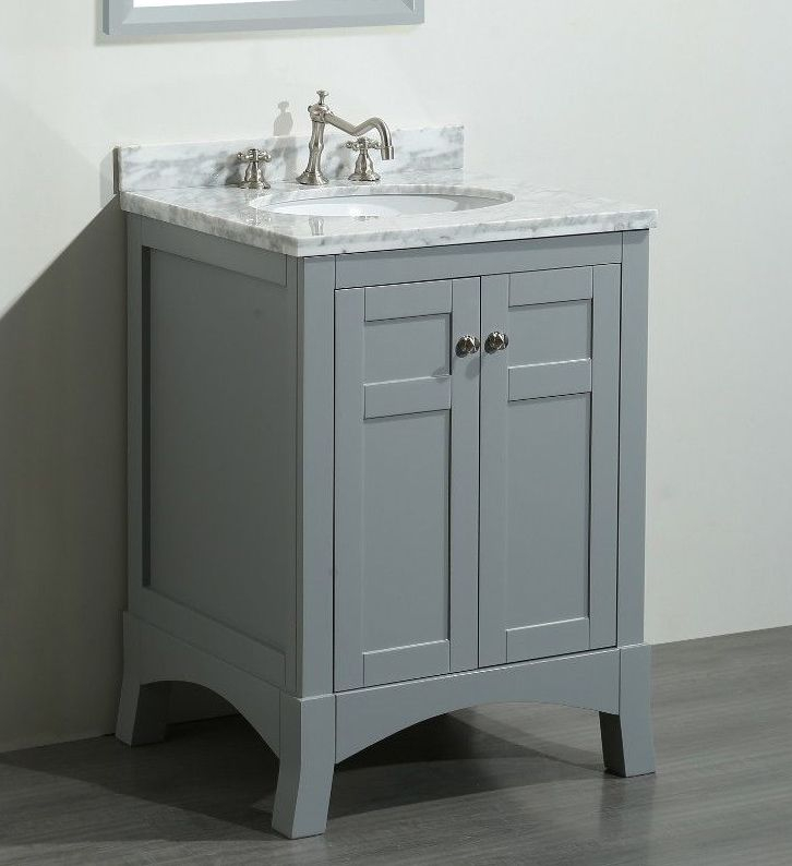 24 Inch Bathroom Vanities intended for Transforming Your Bathroom Layout with a Strategic Gray Vanity Cabinet Choice