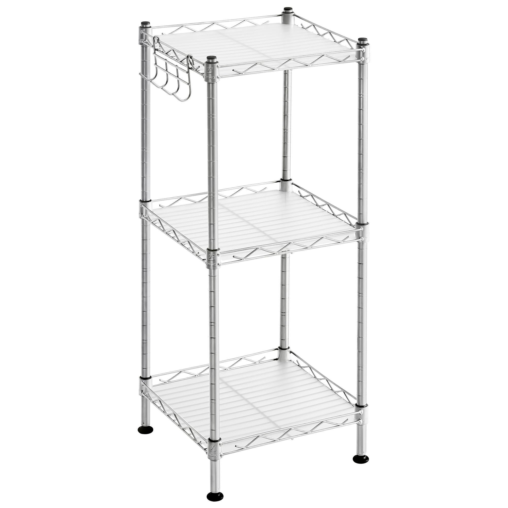Amazon.com: Songmics 3-Tier Bathroom Shelf, Storage Rack For Small ... inside 3-Tier Bathroom Shelf, Small