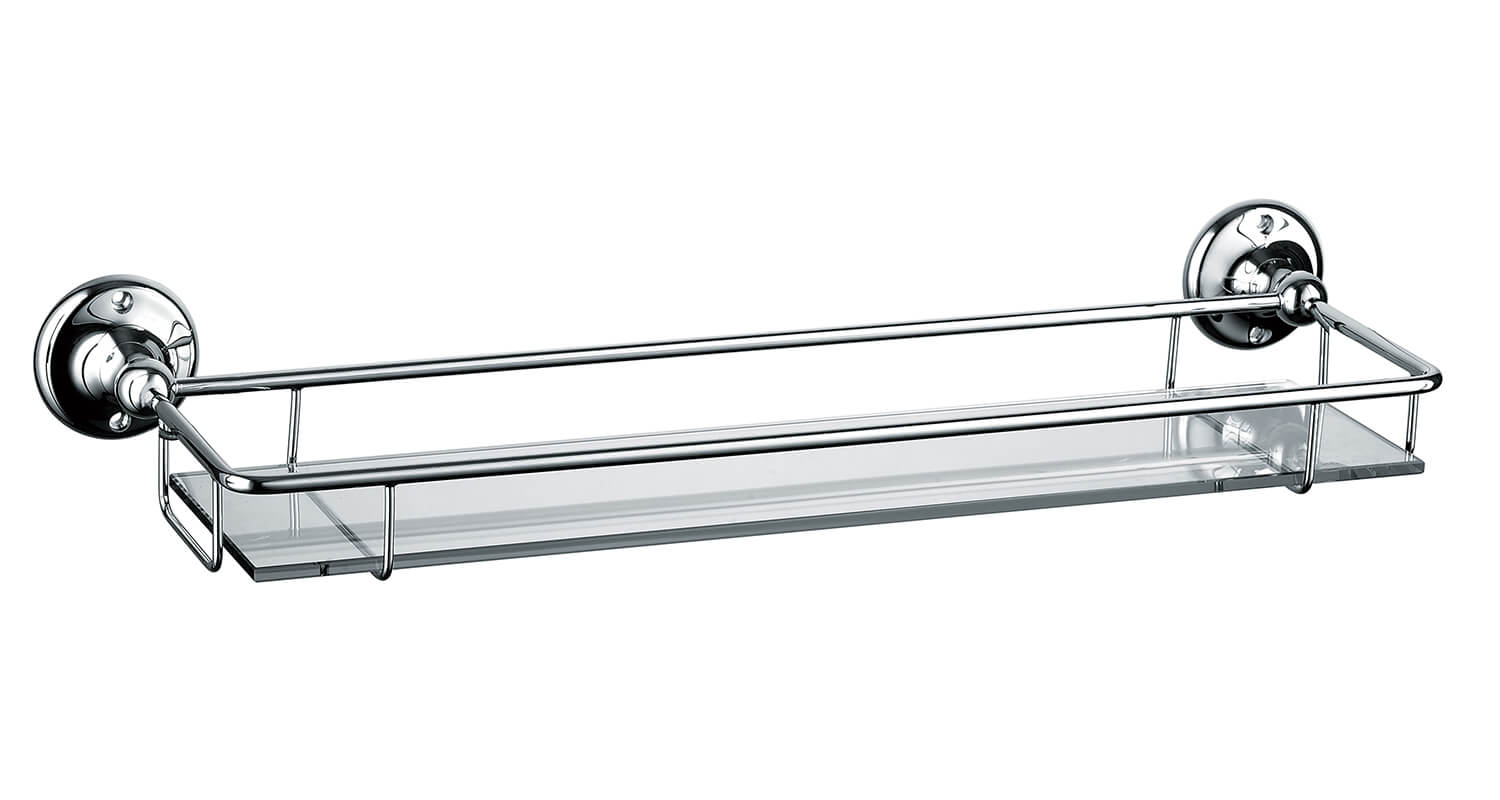 Holborn Traditional Polished Chrome Glass Shelf | Lmhab102 with The Practical Benefits of Choosing Chrome Over Other Materials for Bathroom Shelving