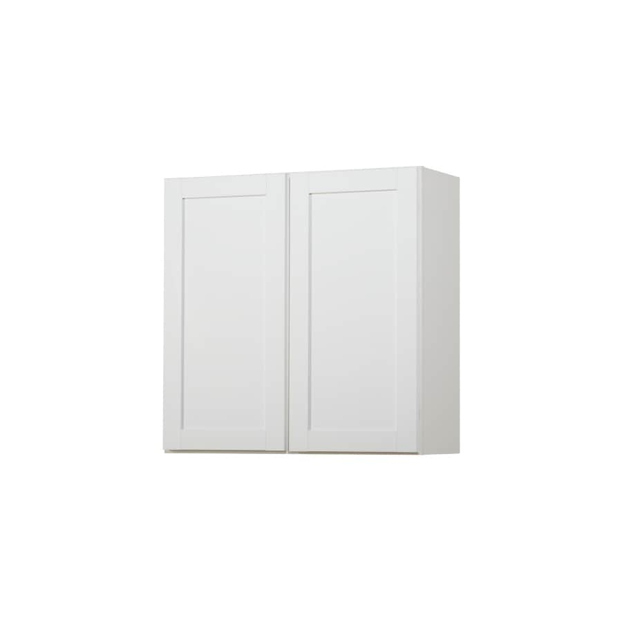 Kitchen Classics 30-In H X 30-In W X 12-In D Arcadia White Double Door ... in How Acadian Cabinetry Reflects Traditional Maritime Architecture