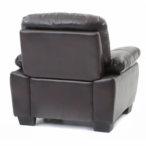 Marta Dark Brown Upholstered Accent Chair, 1 - Fry’s Food Stores with Glory Furniture Marta Accent Chair In Dark Brown Color