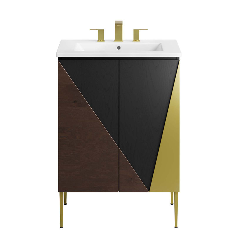 Modway Alchemist Free Standing Single Bathroom Vanity With Manufactured ... with How Alchemist 30 Bathroom Vanity Transforms Small Space Layouts