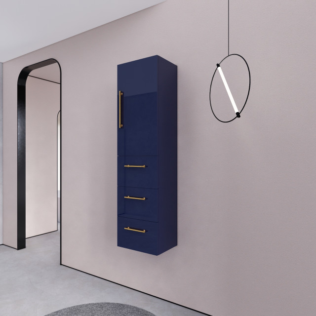 Rosa 16'' Bathroom Linen Side Cabinet - Contemporary - Bathroom ... in How to choose the right linen cabinet for your bathroom space